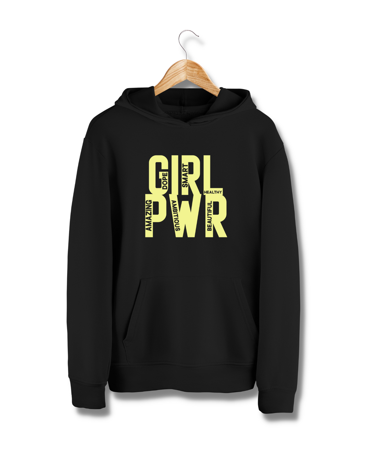 Girl Power (Yellow design) - Hoodie